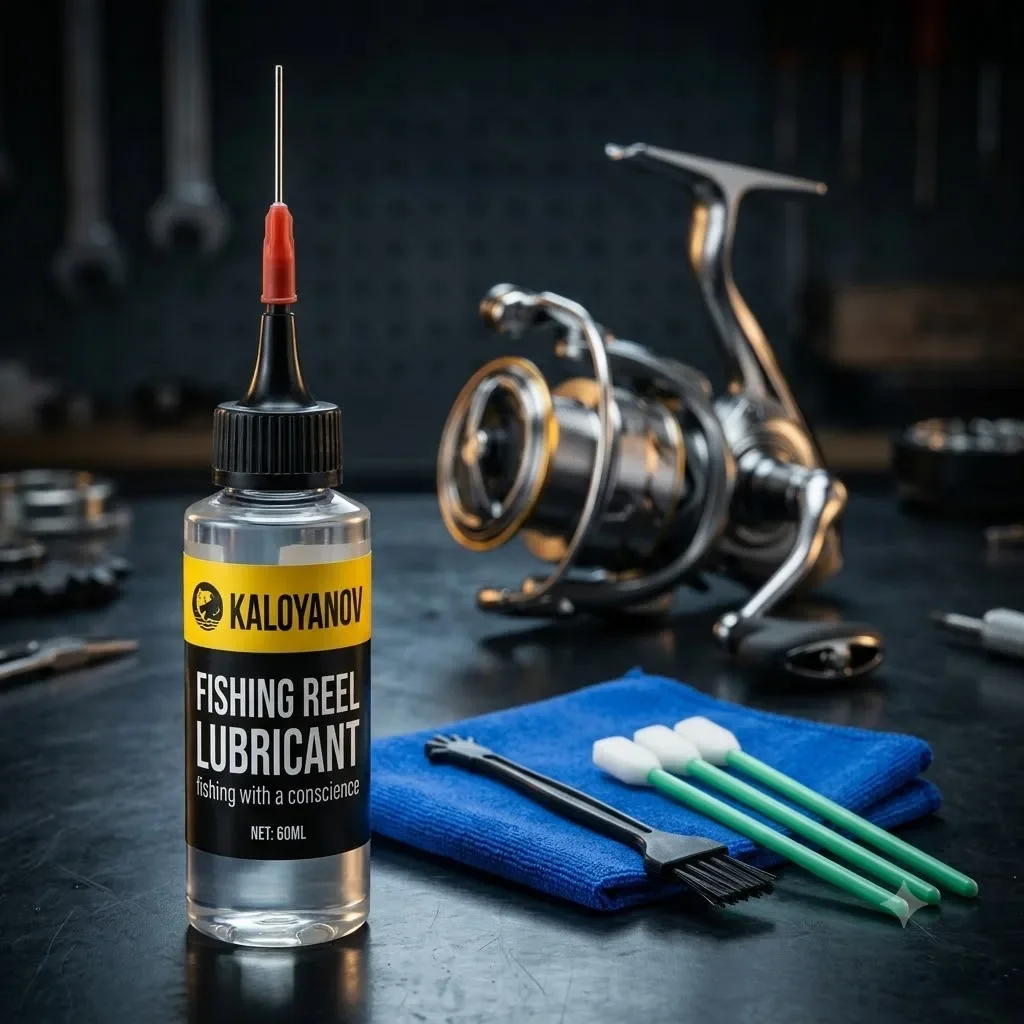 Reel Oil - ชุดน้ำมันหล่อลื่นและจาระบีสำหรับรอกตกปลา ชุดบำรุงรักษาและซ่อมแซมลูกปืนและเฟือง สำหรับรอกสปินนิ่งและรอกเบทคาสติ้ง อุปกรณ์เสริมและเครื่องมือตกปลา