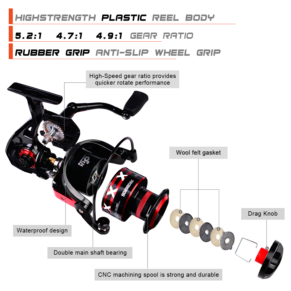 PROBEROS SPINNING Reel 9-23KG  - Reel Oil บทวิจารณ์และราคา